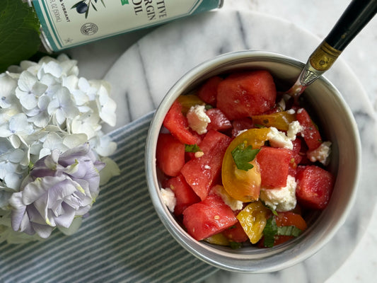 Watermelon- Tomato Salad
