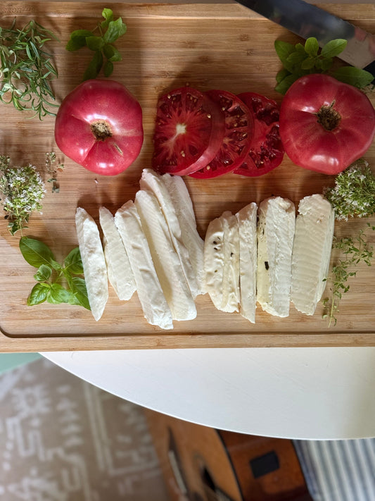 Grilled Halloumi with Heirloom Tomatoes
