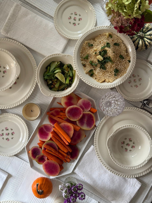 Roasted Carrots and Watermelon Radish