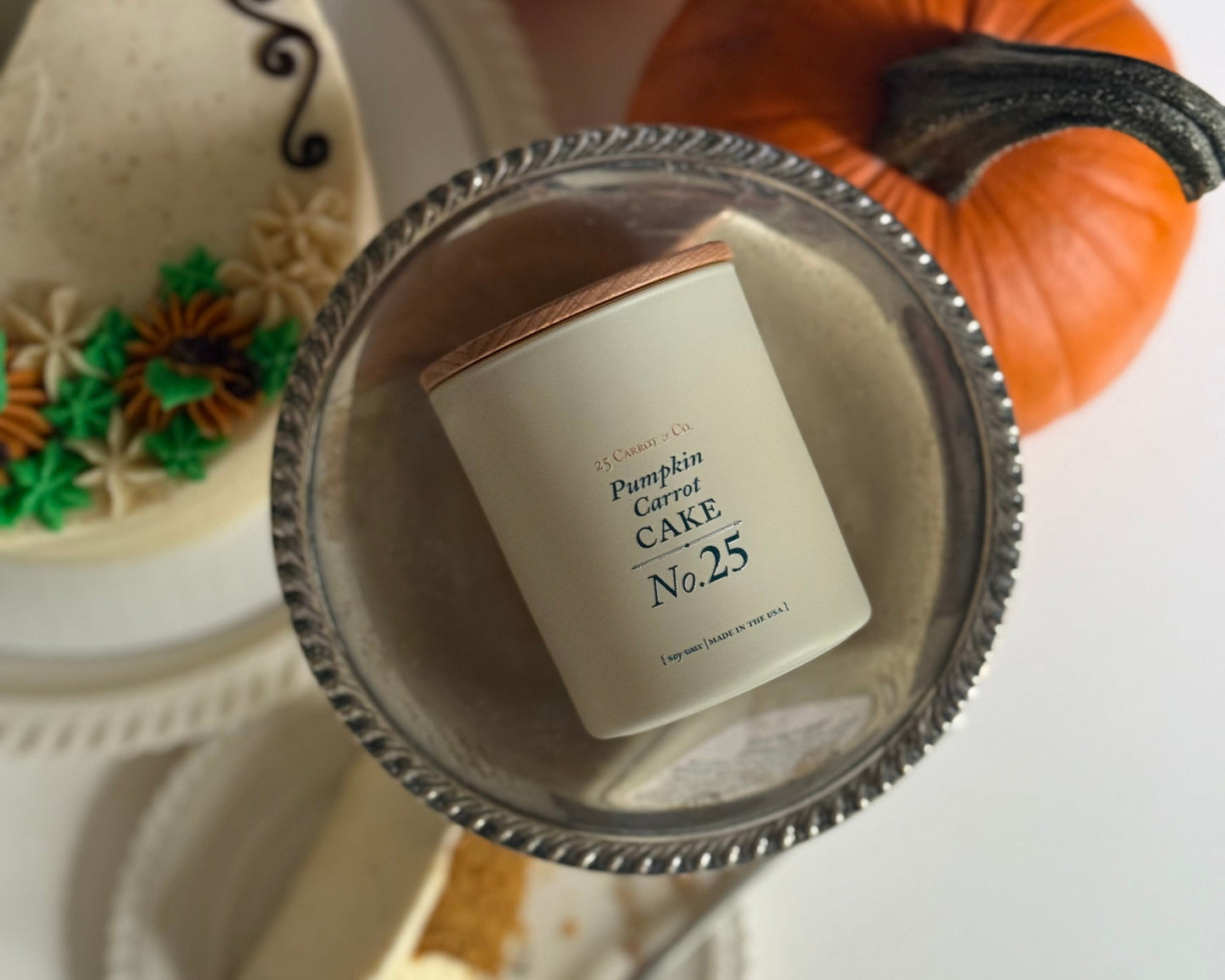 Pumpkin Carrot Cake, Candle No. 25, 3.5 oz. Soy Wax Candle