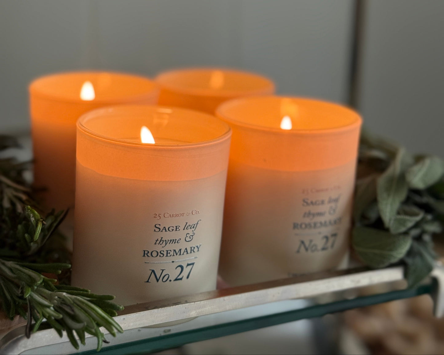 Sage Leaf, Thyme and Rosemary, Candle No. 27, 3.5 oz. Soy Wax Candle